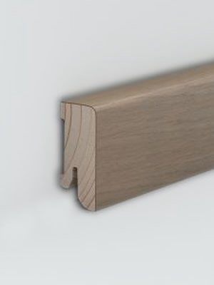 S�dbrock Sockelleisten Holzkern Eiche creme wei� furniert...