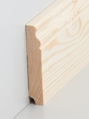 wsbs319.19100.0 Sdbrock Sockelleisten Massivholz Kiefer roh Massivholz Holz-Fussleiste, Oberkante rechteckig
