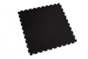 Profilor Industrie Ultra PVC Klick-Fliesen Black ECO Leder/glatt Bodenbelag fr Fitnessstudio/Werkstatt Lager und Garage
