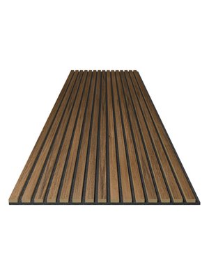 wAC02G HWZ Acous Akustik-Wandpaneel Professional Eiche rustikal AC02G mit anthrazitgrauem Filzr�cken 2500 x 600 x 21mm