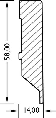 wFO431 Joka Sockelleiste foliert weiß oder farblich...